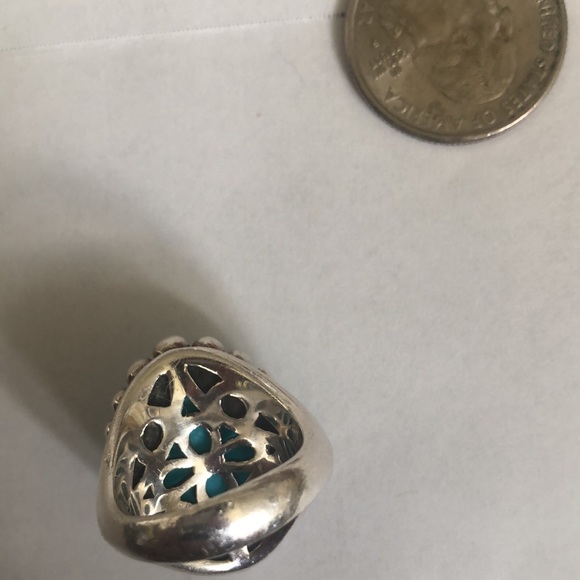 Lagos sterling silver with turquoise ring in size 7! Like new - Picture 11 of 12